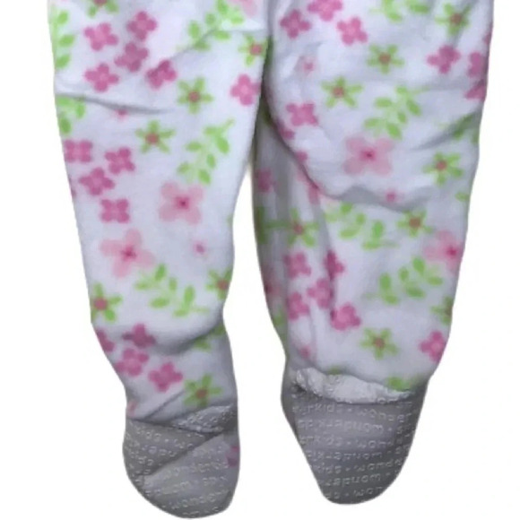 WONDER KIDS NWT GIRLS PAJAMAS WINTER SLEEPWEAR GIRL TODDLER FLORAL PINK SIZE 2T - Picture 6 of 6
